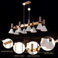 European Nordic Led Decorative Pendant Lighting Dinning Room Iron Retro Designer Lamp Simple Custom Chandelier